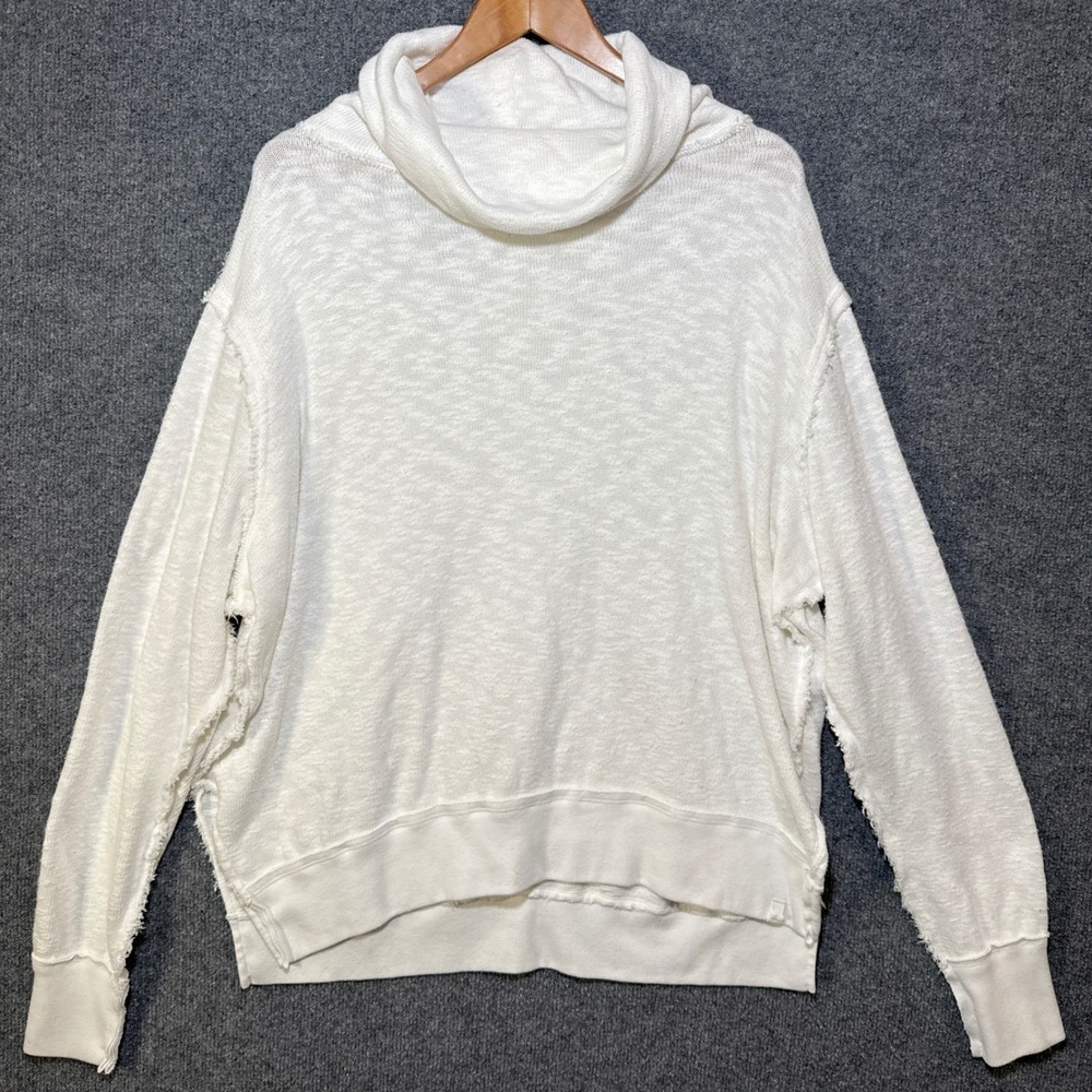 We The Free‎ Sweater Womens S Cowl Neck Distressed Pullover Boho